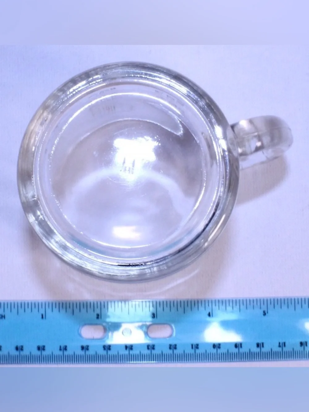 Antique Anchor Hocking Glass Measuring Mug with Handle - Transparent ONE CUP